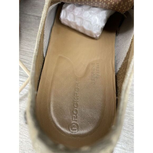 Rockport Adiprene Light Taupe Leather Cap Toe Oxfords Lace Shoes Men Sz 8.5M  US - Picture 15 of 16